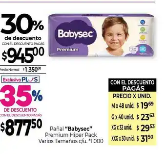 La Anonima Babysec Pañal oferta