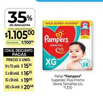 La Anonima Pampers Pañal oferta