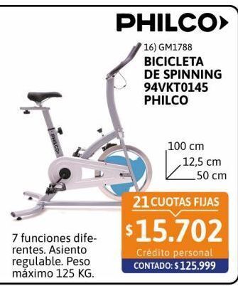 Cetrogar Bicicleta de spinning philco 94vkt0145 oferta