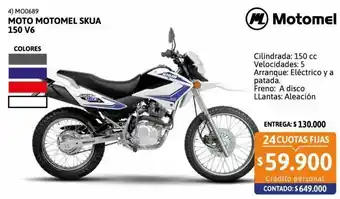 Cetrogar Moto motomel skua oferta