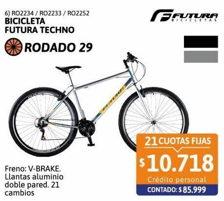 Cetrogar Bicicleta mtb r29 techno 29er 21v gris futura oferta
