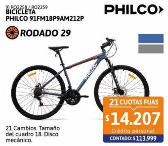 Cetrogar Bicicleta philco oferta