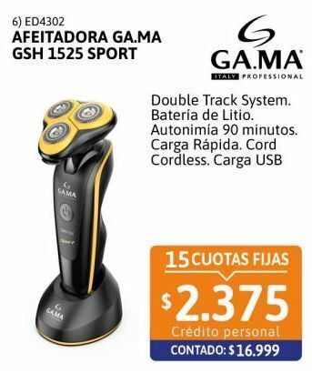 Cetrogar Afeitadora ga.ma gsh 1525 sport oferta