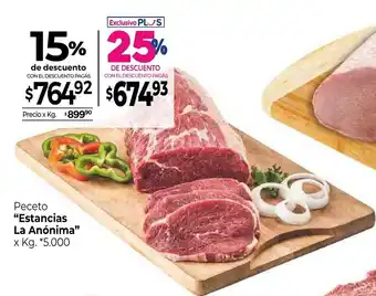 La Anonima "Estancias La Anónima" Peceto x kg oferta