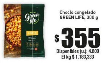 Cooperativa Obrera Choclo congelado GREEN LIFE, 300 g oferta
