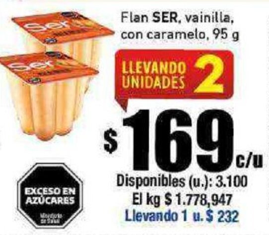 Cooperativa Obrera Flan SER, vainilla, con caramelo, 95 g oferta
