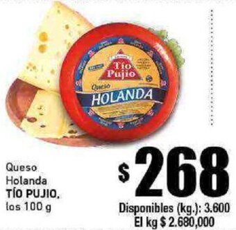 Cooperativa Obrera Queso Holanda TÍO PUJIO, los 100 g oferta