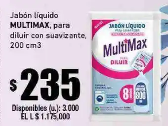 Cooperativa Obrera Jabón líquido MULTIMAX, para diluir con suavizante, 200 cm3 oferta