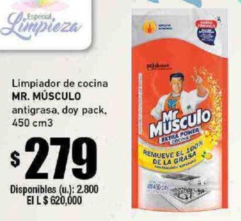 Cooperativa Obrera Limpiador de cocina MR. MÚSCULO antigrasa, doy pack, 450 cm3 oferta