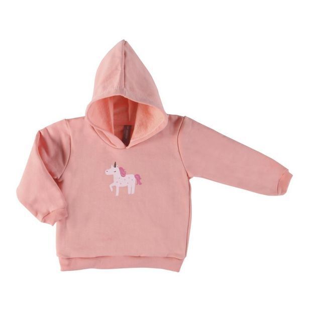 Coto Buzo niño/a c/cap estampado rosa tallle 1 oferta