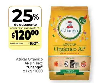La Anonima Chango Azúcar Orgánico AP sin Tacc x 1 kg oferta