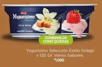 La Anonima Yogurisimo Seleccion Estilo Griego x 125 gr Varios Sabores oferta