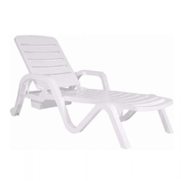 Oscar Barbieri Reposera de pileta descansar 195cm blanca oferta