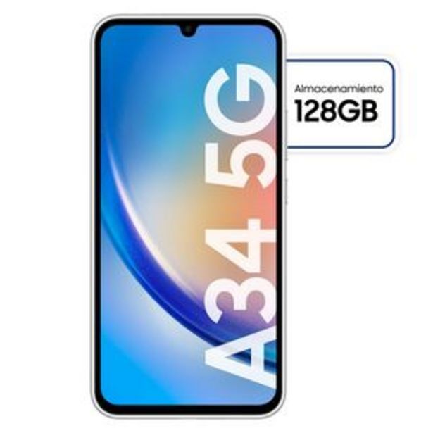 Frávega Celular samsung galaxy a34 5g 128gb silver oferta