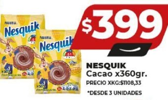 Supermayorista Vital NESQUIK Cacao x 360gr. oferta