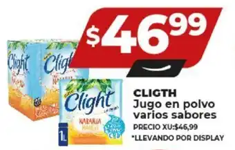 Supermayorista Vital CLIGTH Jugo en polvo varios sabores oferta