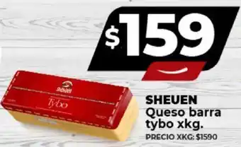 Supermayorista Vital SHEUEN Queso barra tybo x kg. oferta