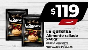 Supermayorista Vital LA QUESERA Alimento rallado x 40gr. oferta