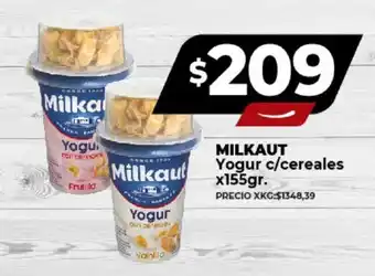 Supermayorista Vital MILKAUT Yogur c/cereales x 155gr. oferta