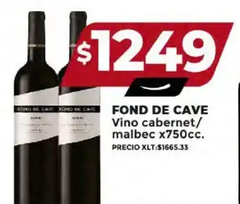 Supermayorista Vital FOND DE CAVE Vino cabernet / malbec x 750cc. oferta