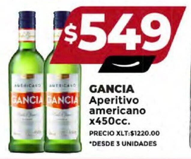 Supermayorista Vital GANCIA Aperitivo americano x 450cc. oferta