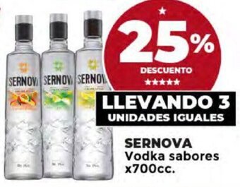 Supermayorista Vital SERNOVA Vodka sabores x 700cc. oferta
