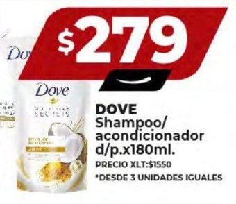 Supermayorista Vital DOVE Shampoo / acondicionador d/p. x 180ml. oferta