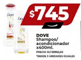Supermayorista Vital DOVE Shampoo / acondicionador x 400ml. oferta
