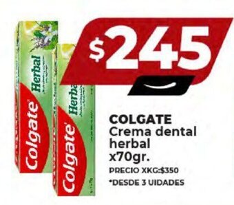 Supermayorista Vital COLGATE Crema dental herbal x 70gr. oferta