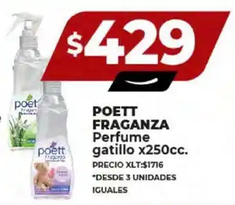 Supermayorista Vital POETT FRAGANZA Perfume gatillo x 250cc. oferta