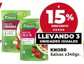 Supermayorista Vital KNORR Salsas x 340gr. oferta