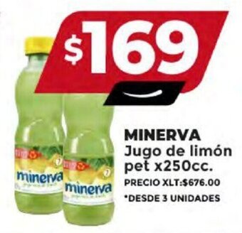 Supermayorista Vital MINERVA Jugo de limón pet x 250cc. oferta