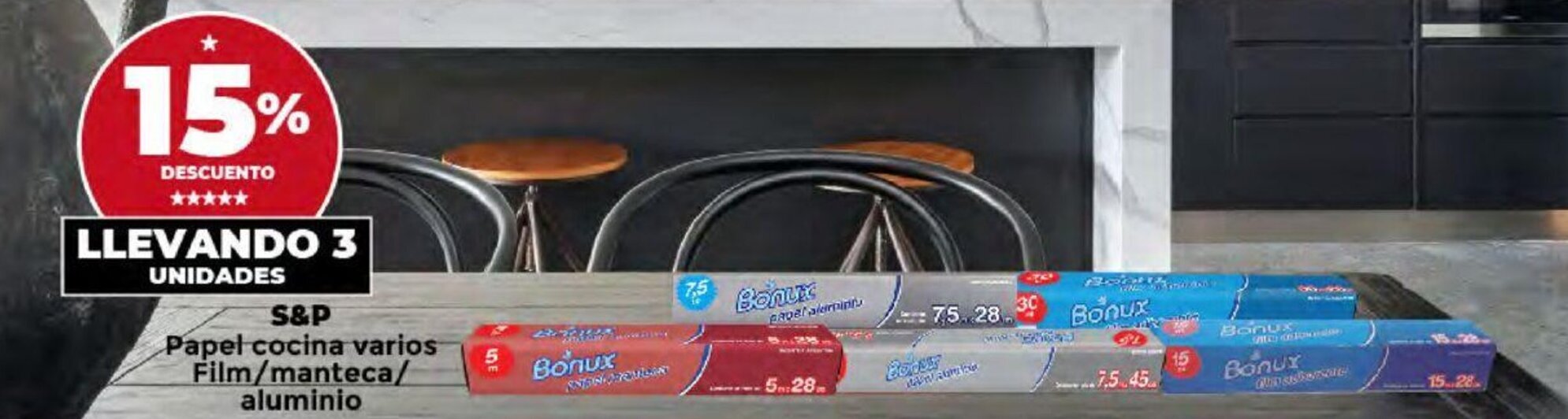 Supermayorista Vital Papel cocina varios Film/manteca/ aluminio oferta