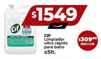 Supermayorista Vital CIF Limpiador ultra rápido para baño x 5lt. oferta