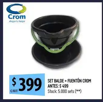 Punto Mayorista Set Balde + Fuentón Crom oferta