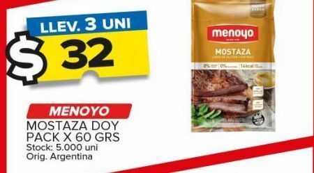 Carrefour Maxi Mostaza menoyo 60g oferta