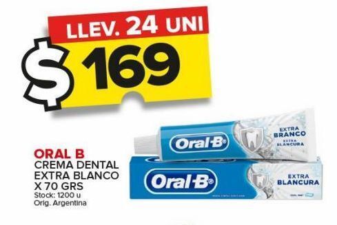 Carrefour Maxi Crema dental oral-b extra blanco x 70g oferta
