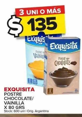 Carrefour Maxi Postres de chocolate/vainilla exquisita x 80g oferta