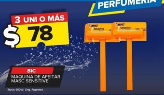 Carrefour Maxi Máquina de afeitar bic masc sensitive oferta