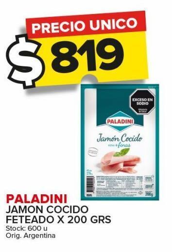 Carrefour Maxi Jamón cocido paladini 200g oferta