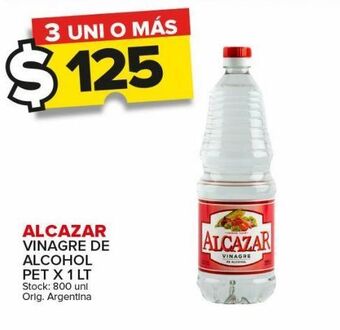 Carrefour Maxi Vinagre de alcohol alcazar x 1l oferta