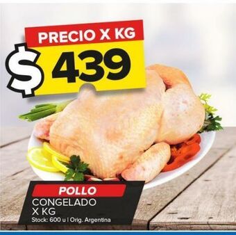 Carrefour Maxi Pollo congelado kg oferta