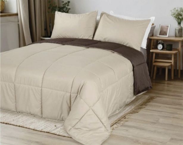 Blancoamor Acolchado simil plumon queen 230 x 240 chocolate/beige oferta