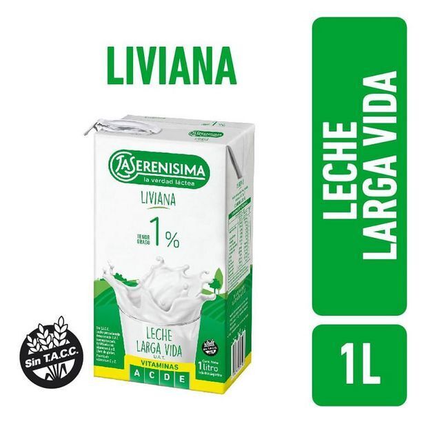 El Nene Leche la serenisima desc.1% uat brick x1lt oferta