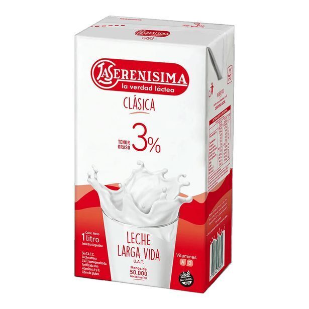 El Nene Leche la serenisima ent.3% brick x1lt oferta