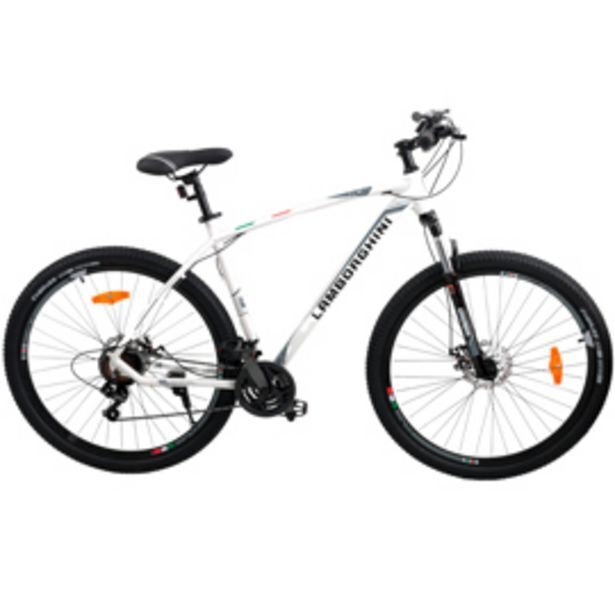 Megatone Bicicleta mountain bike r29 lamborghini 21 cambios shimano blanco talle s oferta