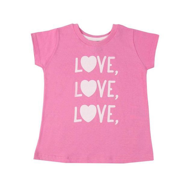 Coto Remera nene/a manga corta estampado  fucsia always talle 1 oferta