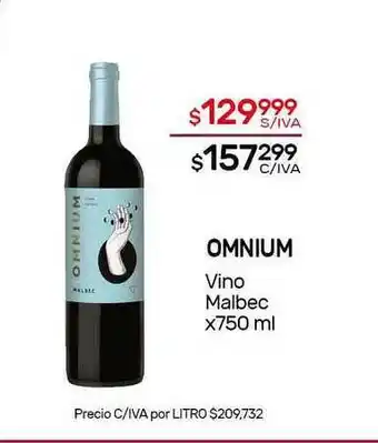 Nini Mayorista Omnuim Vino Malbec x 750 ml oferta