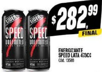 Supermercados Yaguar ENERGIZANTE SPEED LATA 473CC Cod.13588 oferta
