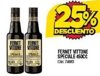 Supermercados Yaguar FERNET VITTONE SPECIALE 450CC oferta